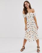 Capulet Teagan Belted Midi Dress - White