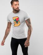 Diesel T-diego-qq D Rose T-shirt - Gray