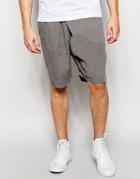 Lindbergh Loose Shorts With Fold Over Front In Gray - Dk Gray