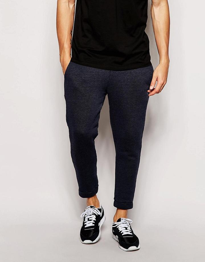 Asos Skinny Joggers In Ankle Grazer - Black