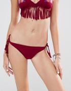 Undiz Fringe Bikini Bottom - Red