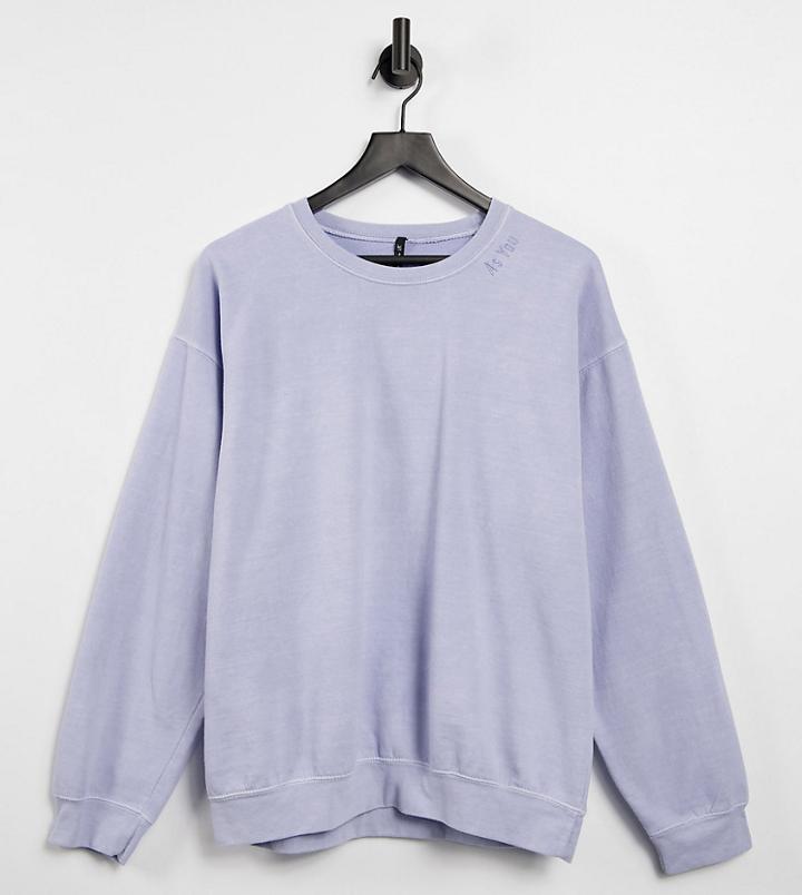 Asyou Sweatshirt In Lilac - Part Of A Set-purple