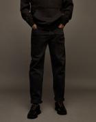 Topman Relaxed Fit Jeans In Washed Black
