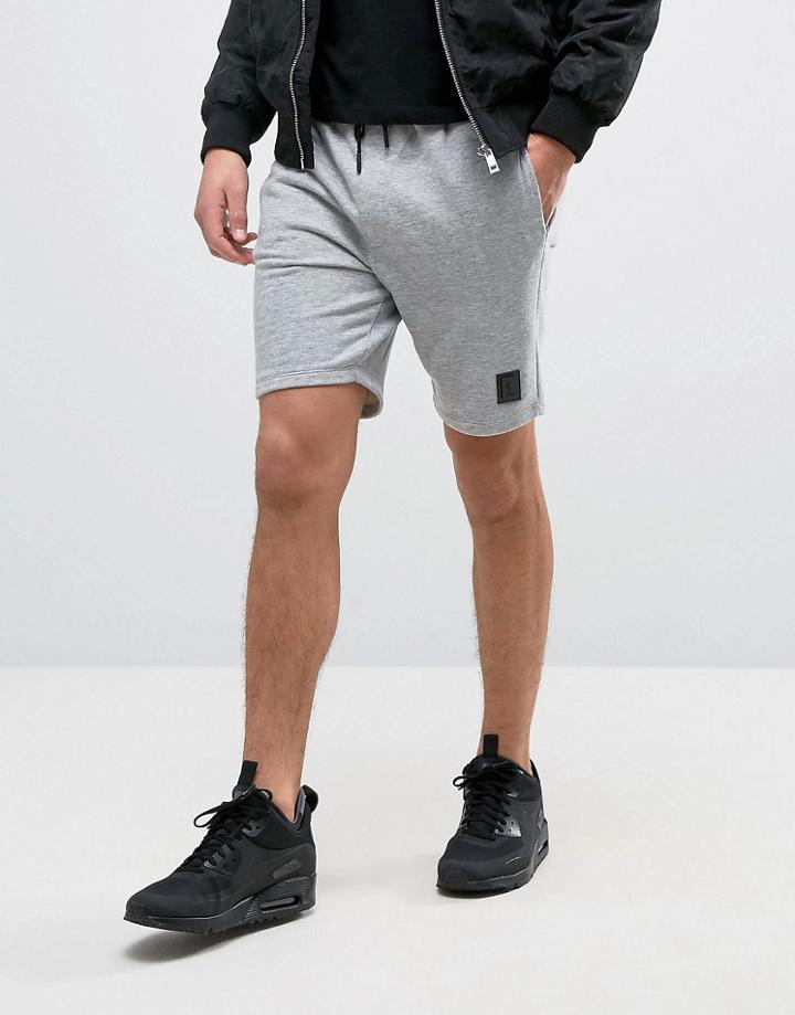 Religion Short In Jersey - Gray