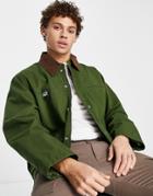 Levi's Fishing Jacket In Green With Collar