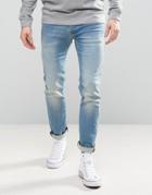 Jack & Jones Intellience Jeans In Slim Fit Super Stretch - Blue