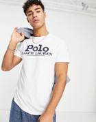 Polo Ralph Lauren Retro Front Logo T-shirt In White
