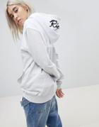 Ripndip Oversized Hoodie With Embroidered Logo Hood Co-ord - Gray