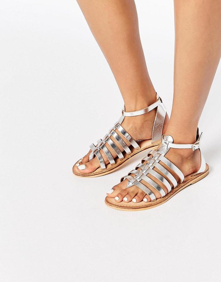 Warehouse Metallic Gladiators - Silver