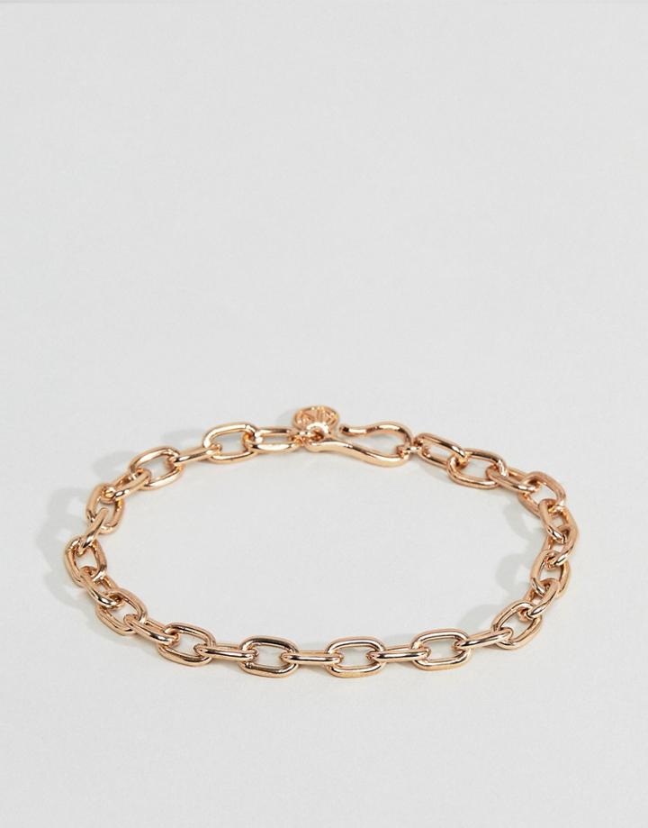 Chained & Able Hermes Link Chain Bracelet In Gold - Gold