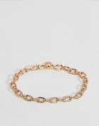 Chained & Able Hermes Link Chain Bracelet In Gold - Gold