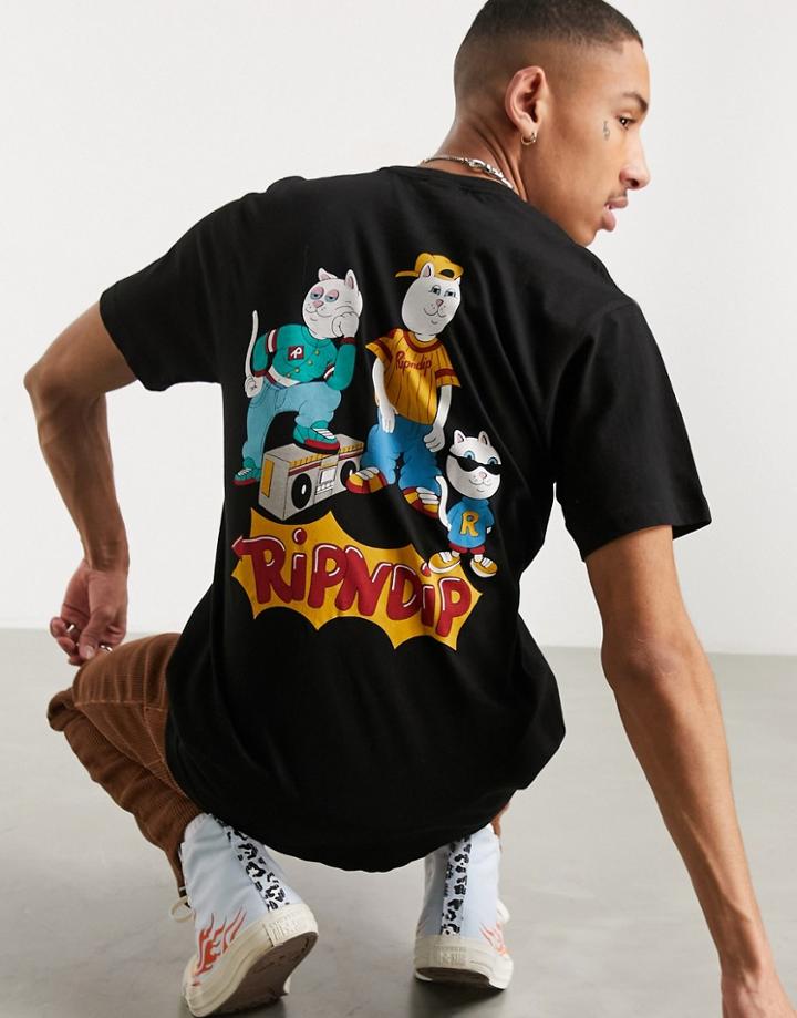 Ripndip Nerm And The Gang T-shirt In Black