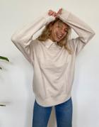 Asos Design Oversized Washed Sweatshirt In Stone-neutral