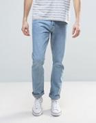 Weekday Common Straight Fit Jean Wow Blue Wash - Blue