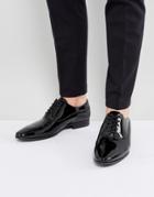 Aldo Stolfi Oxford Patent Shoes In Black - Black