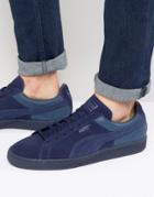 Puma Suede Classic Casual Emboss Sneakers Blue 36137202 - Blue