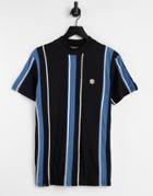Le Breve Oversized High Neck T-shirt In Black