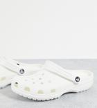 Crocs Classic Bejeweled Shoes In White