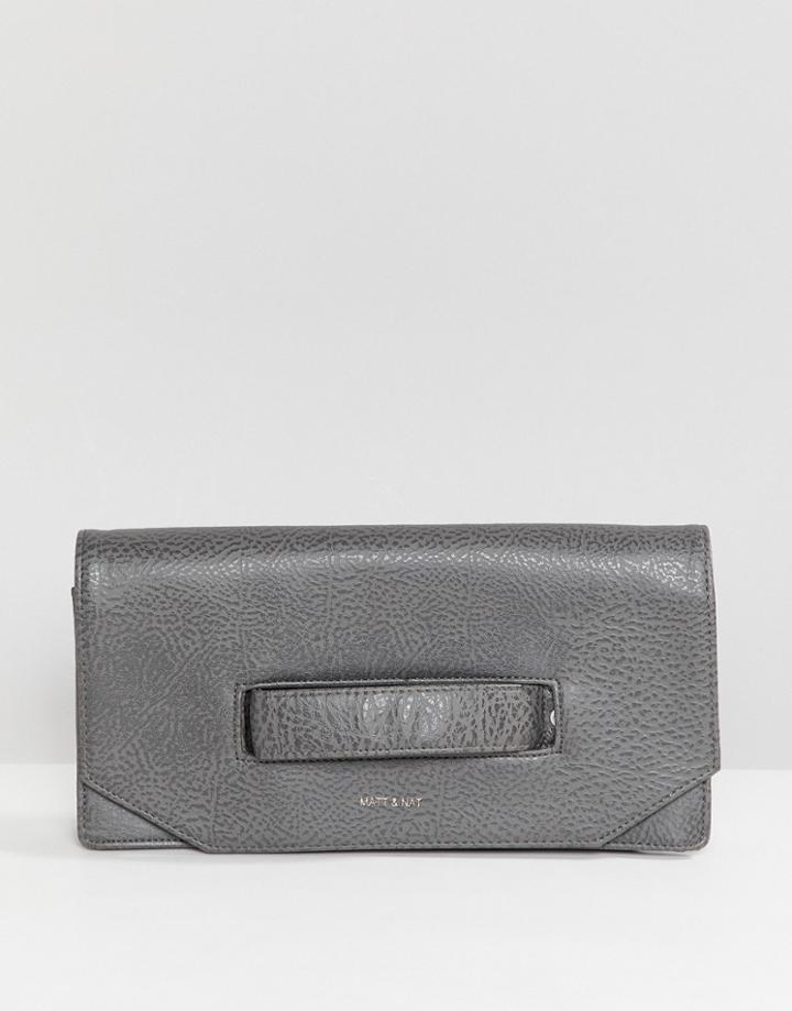 Matt & Natt Abiko Handheld Clutch Bag - Gray