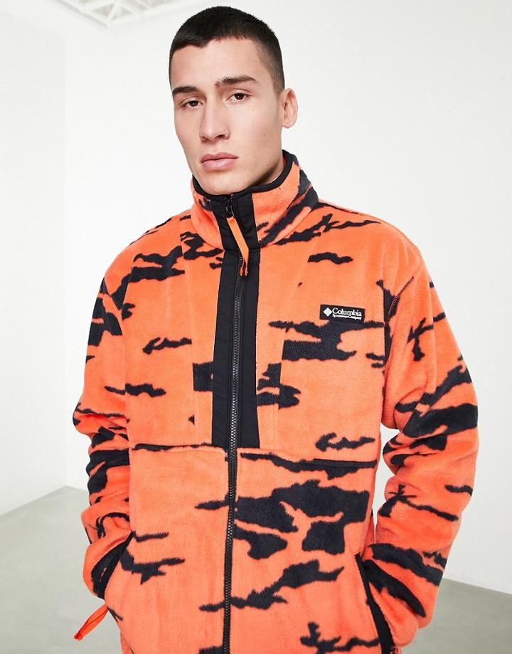 Columbia Field Roc Backbowl Fleece In Red