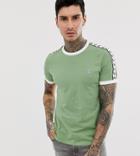Fred Perry Taped Ringer T-shirt In Green - Green