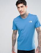 The North Face Simple Dome T-shirt In Bright Blue - Blue