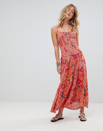 Rd & Koko Paisley Racerneck Maxi Dress - Multi