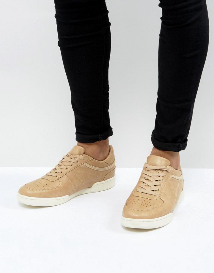 Asos Sneakers In Stone With Split Sole - Stone