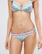 Hobie Multicolor Tie Dye Strappy Bikini Bottom - Multi