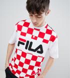 Fila Oversized Team T-shirt With Taping In White - White