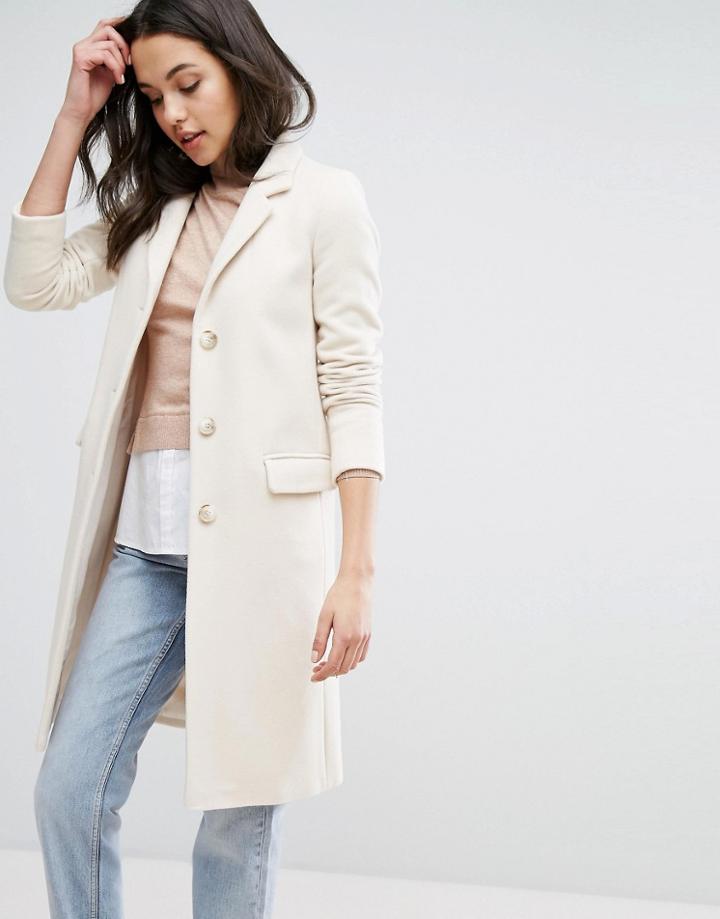 Helene Berman College Coat - Cream