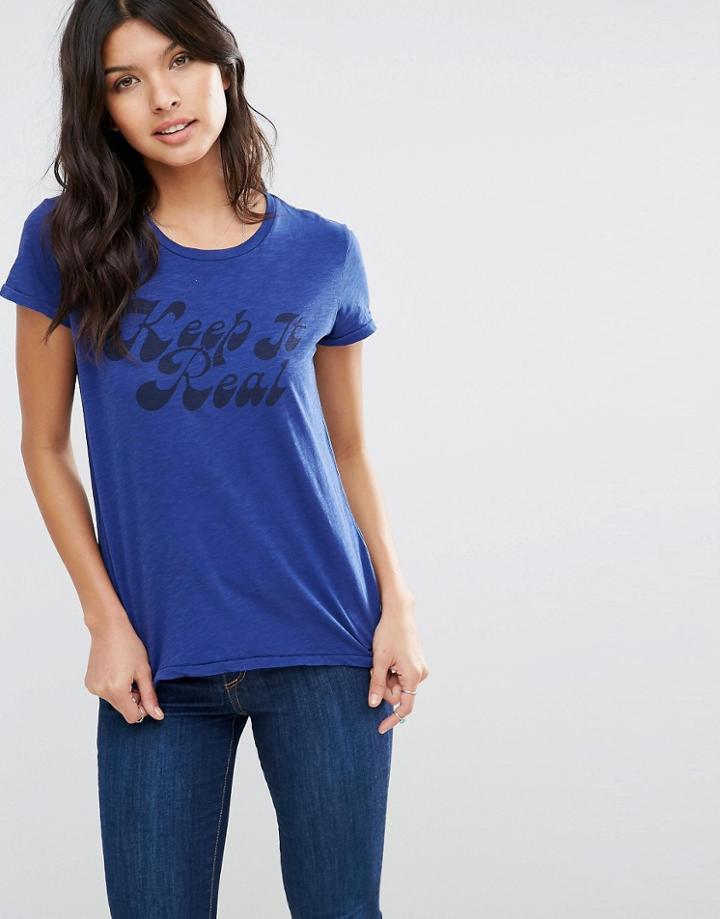 Pepe Jeans Catalina 'keep It Real' T-shirt - White