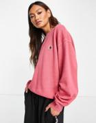 Carhartt Wip Relaxed Sweatshirt With Chest Logo - Part Of A Set-pink