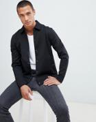Ted Baker Jersey Harrington Jacket In Black - Black