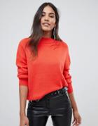 Y.a.s Peony Cozy Knit Sweater - Orange