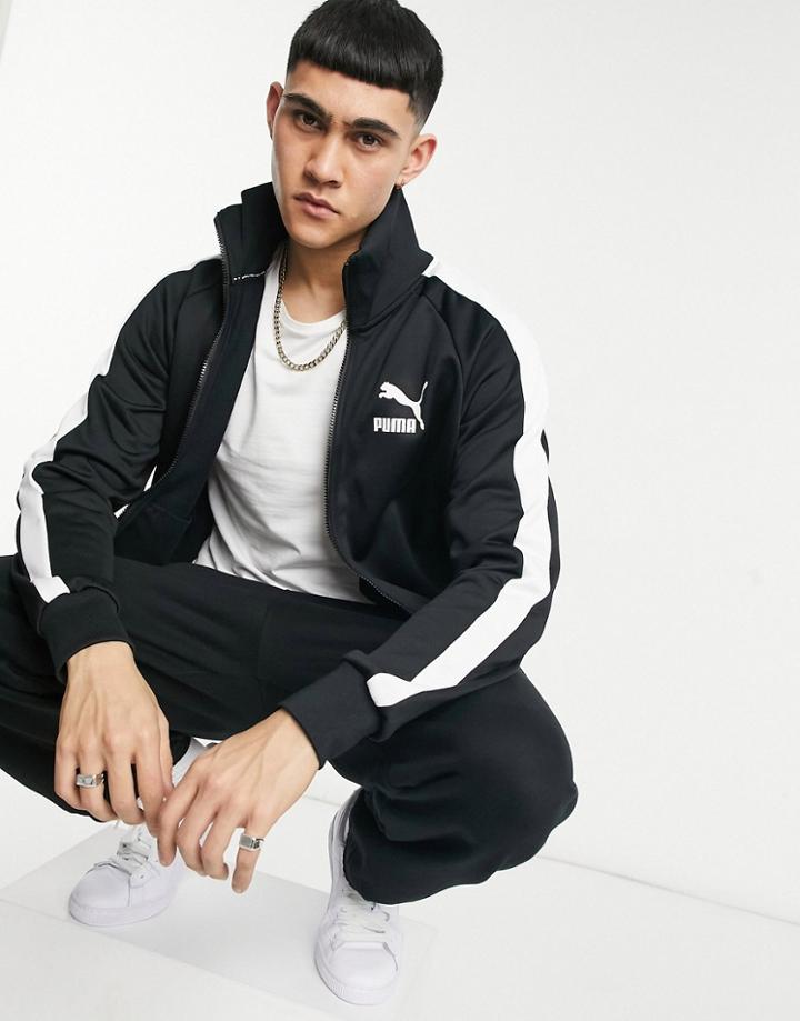 Puma Iconic T7 Track Jacket In Black