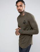 Kings Will Dream Long Sleeve T-shirt With Logo - Green