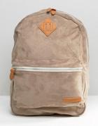 Pull & Bear Sueduette Backpack In Gray - Gray
