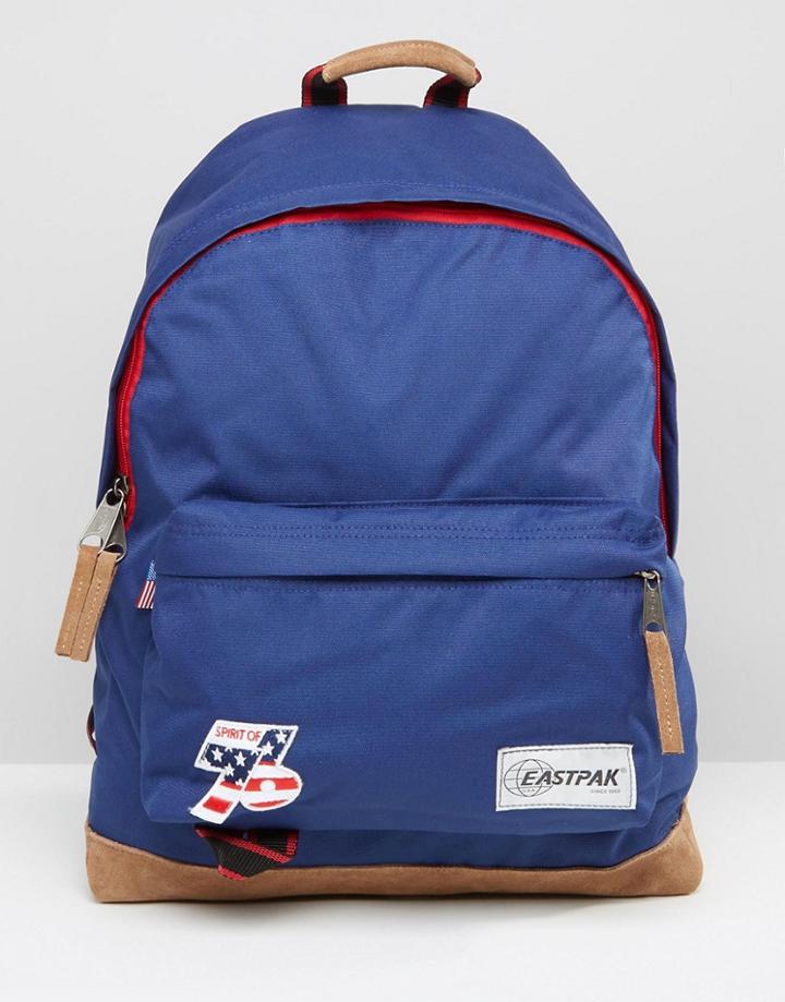 Eastpak Wyoming Vintage Backpack In Blue - Blue