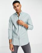 Original Penguin Slim Fit Logo Oxford Shirt-green