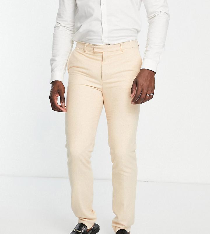 Harry Brown Tall Wedding Tweed Slim Fit Suit Pants-neutral