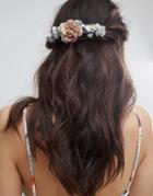 Her Curious Nature Rose And Blossom Hair Comb - Pink