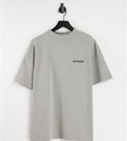 Sixth June Essential T-shirt In Light Gray-grey