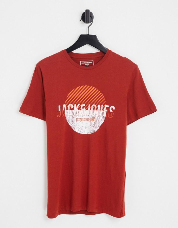 Jack & Jones Logo T-shirt In Red