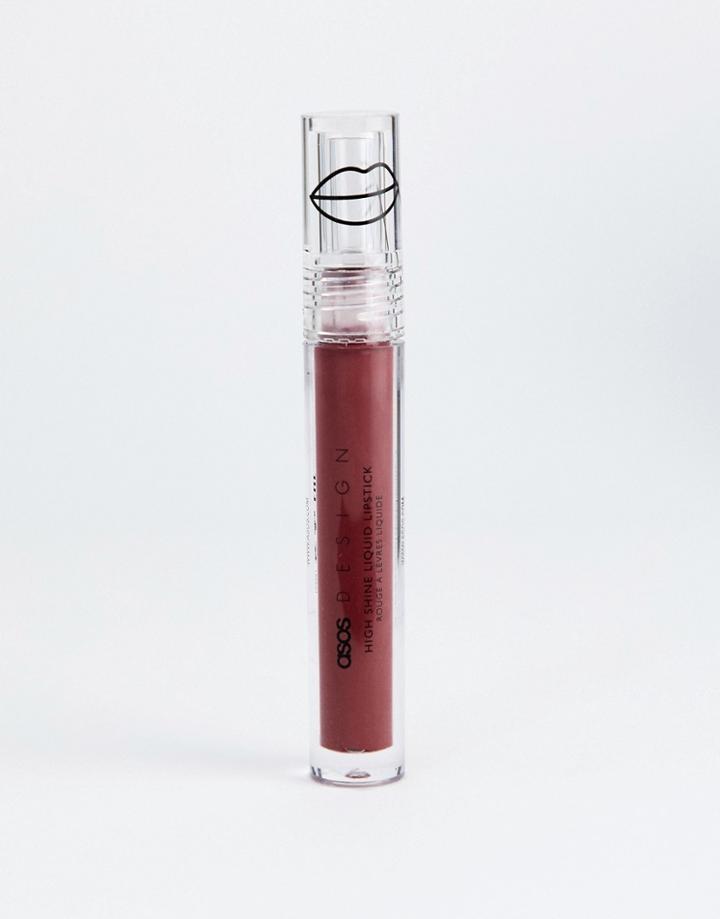Asos Design High Shine Liquid Lipstick - Fickle - Red
