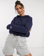Russell Athletic Pocket Front Hoodie In Navy