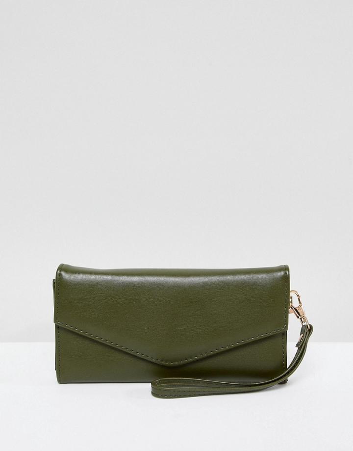 Yoki Fashion Khaki Envelope Purse - Green