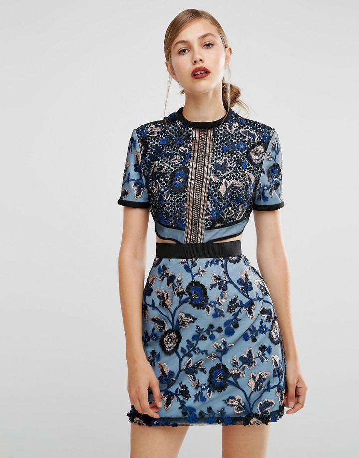 Self Portrait Florence Dress - Blue