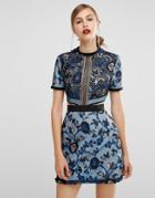 Self Portrait Florence Dress - Blue