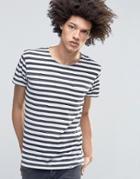 Cheap Monday Standard Stripe T-shirt Pocket White - White